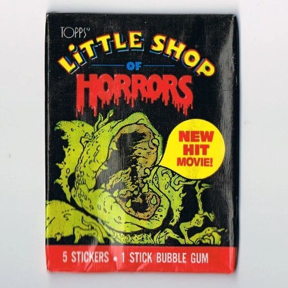 Little Shop Of Horrors 1986 Topps Sticker Wax Packs. Get 4 Packs !!! VINTAGE - Picture 2 of 7